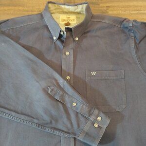 Vintage King Ranch Button Down Shirt Men’s XL Blue Western Cowboy Long Sleeve.